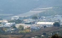 Debris from intercepted rockets hits the Italian Unifil base in Shama.