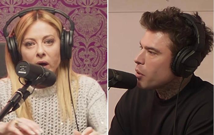 Fedez hosts Giorgia Meloni on his podcast: "They will make us subservient to power, from us healthy debate"