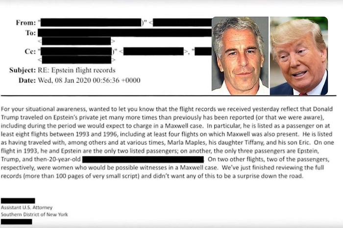 Epstein Files, the email that disproves Trump: the US president at least 8 times on the private plane of the pedophile financier