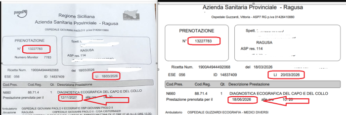 Asp of Ragusa, after the public complaint, 17 months of waiting for the specialist visit disappear.