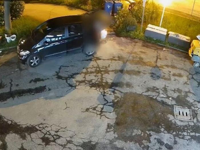 "Cunning ones" on a trip caught throwing trash on Palmentazzo Street